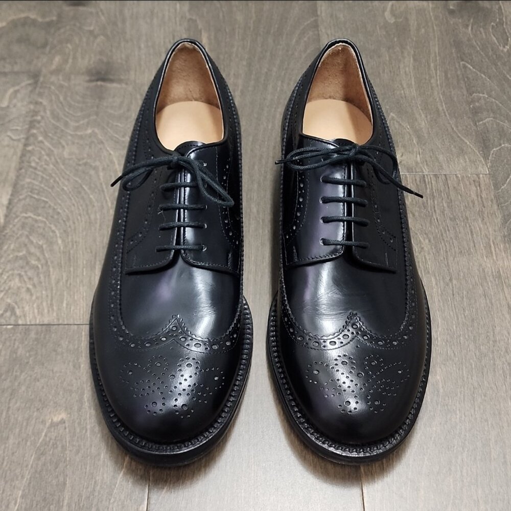 Men's 100% Authentic!! Black Giorgio Armani Round Toe